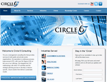 Tablet Screenshot of circle6consulting.com